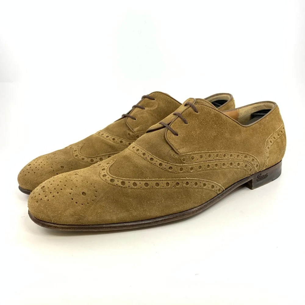 Gucci suede wingtip oxford - Picture 2 of 8